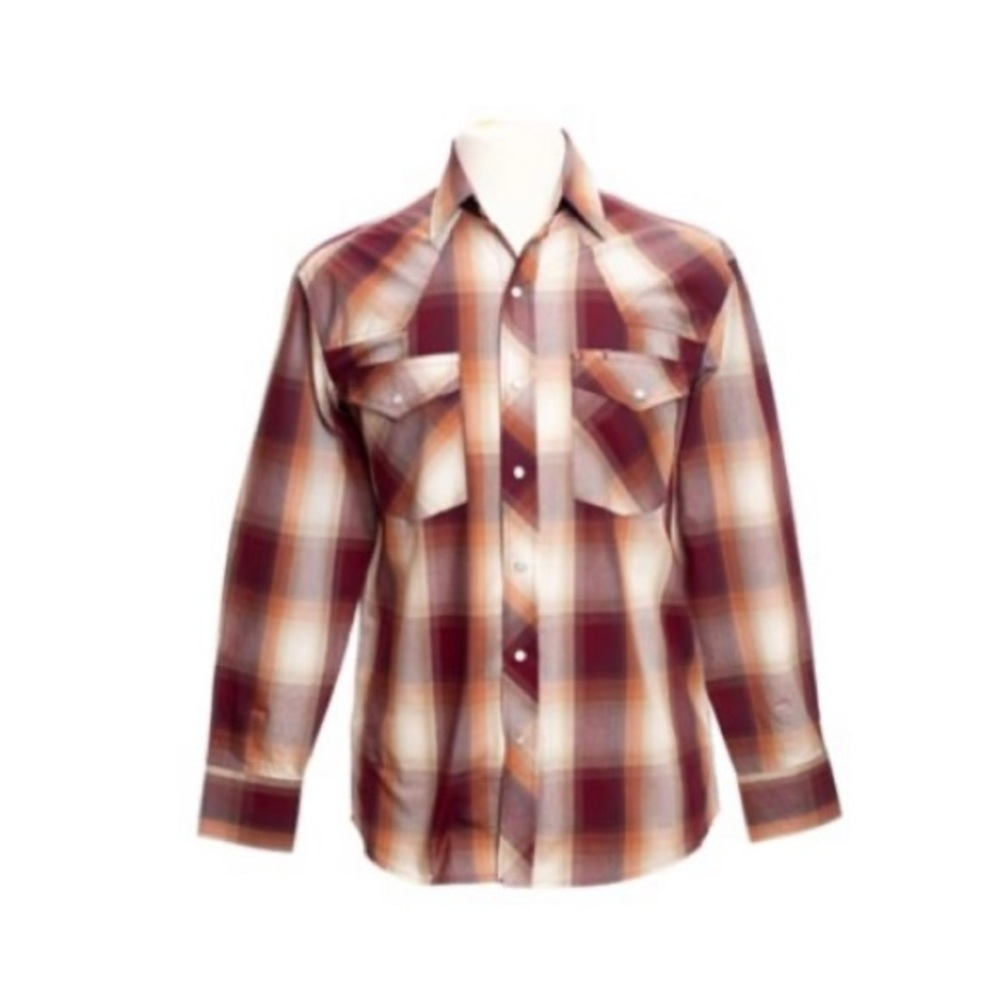 Men’s Western Dress Shirt with Pearl Snaps